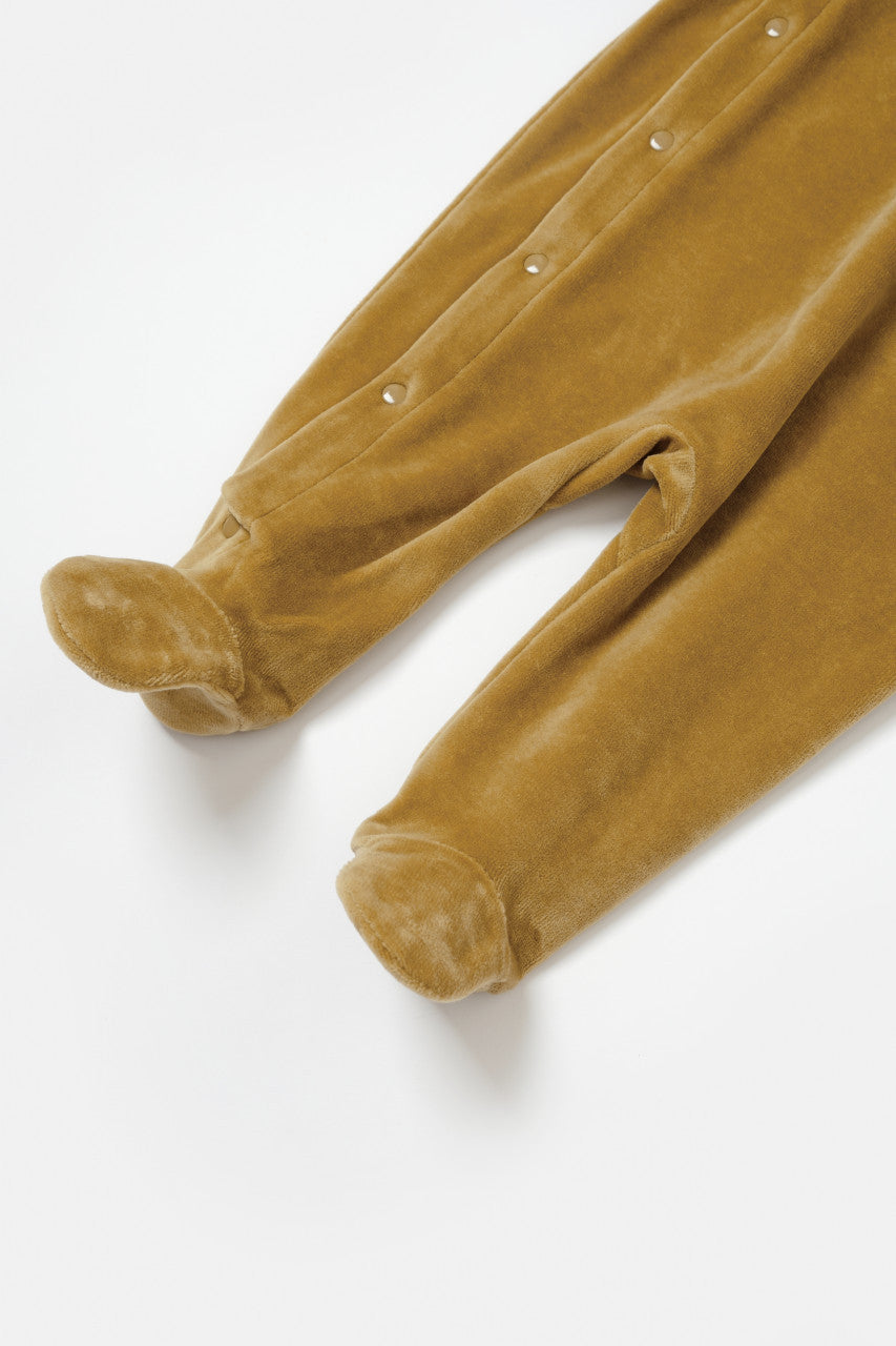 Salopeta Elefant cu maneca lunga si gluga din 80%bumbac organic si 20% poliester - , BabyCosy